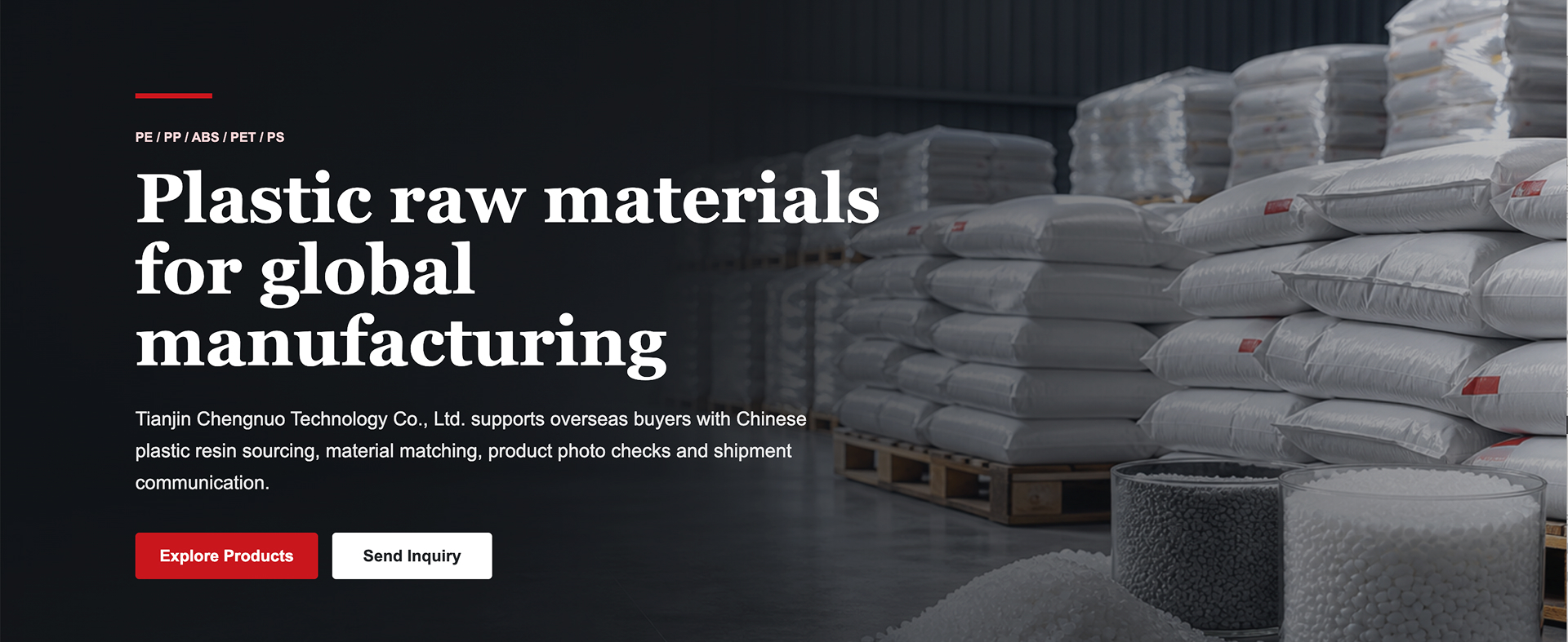 Tianjin Chengnuo Technology Co., Ltd. mendukung pembeli luar negeri dalam pengadaan resin plastik Tiongkok, pencocokan bahan, pengecekan foto produk, serta komunikasi terkait pengiriman.